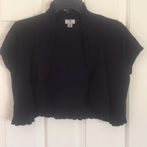 Women’s mid drift cap sleeve sweater